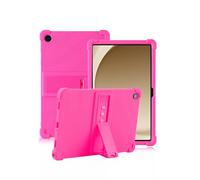 Case for Samsung Galaxy Tab A11+ 11 Inch Tablet,daunke Soft Silicone Cover,with Folding Stand,Lightweight Shockproof,Anti-Scratch,All-Around Protection,Rose