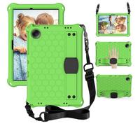 Case for Samsung Galaxy Tab A11 2025/ Galaxy Tab A9 8.7-inch Full Protective Cover Shockproof Stand Case with Hand Shoulder Strap Green