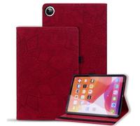 Case for Samsung Galaxy Tab A11 2025/ Galaxy Tab A9 8.7-inch Shockproof Flowers Mandala Embossed Stand Cover, Auto Wake/Sleep - Red