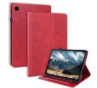 Case for Samsung Galaxy Tab A11+/A11 Plus 2025 11 Inch SM-X230 SM-X235 SM-X236B/A9 Plus 2023 PU Leather Folio Flip Cover with Multi Angle Stand Function Card Slots Pen Holder Tablet Case Red