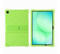 Case for Samsung Galaxy Tab A11+ Plus 11-inch 2025 (SM-X230/SM-X235/SM-X236) Tablet with PC Kickstand, Soft Silicone, Washable, Thickened Corner Shockproof Case, Green