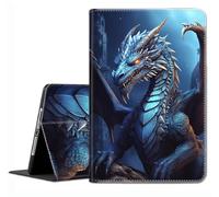 Case for Samsung Galaxy Tab A11 Plus 2025 / A9 Plus 2023 11" Tablet - Slim Fit Standing Cover with Auto Sleep/Wake for Galaxy Tab A11+/A9+ 11 Inch ， Blue Flying Dragon