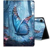 Case for Samsung Galaxy Tab A11 Plus 2026 & Galaxy Tab A9+ 11", Multi-Angle Viewing and Automatic Wake Up/Sleep Smart Case, Forest Butterfly