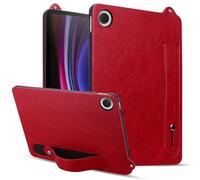 Case for Samsung Galaxy Tab A11 Plus/A11+ 11-inch 2025 Soft Wrist Strap Design Shockproof Official PU Leather Slim Fit Cover for Galaxy Tab A11 Plus Tablet - Red