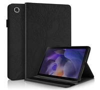 Case for Samsung Galaxy Tab A11 Plus A11+ 2025/ Galaxy Tab A9 Plus A9+ 11-inch Cover |3D Embossed Leaf Vein| with Pencil Holder Shockproof Sturdy Stand Card Slots Cover - Black