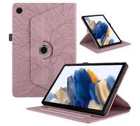 Case for Samsung Galaxy Tab A11 Plus A11+ 2025/ Galaxy Tab A9 Plus A9+ 11 inch Premium PU Leather Multi-Angle 360 Degree Rotating Lightweight Protective Cases, Rotating Cover with Stand Function-Pink
