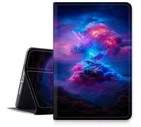Case for Samsung Galaxy Tab A11 Plus/ A9 Plus 11 Inch 2025/2023 Release,Hybrid Slim Multi-Angles Stand Cover for Samsung Galaxy A11+/A9+ Tablet,Auto Wake/Sleep-Vibrant Blue Pink Abstract Nebula
