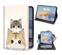 Case for Samsung Galaxy Tab A11+ Plus /A9+ Plus 11 inch 2026/2024 Slim Lightweight PU Leather 360 Degree Rotating Multi-Viewing Folio Stand Smart Shell Cover with Auto Wake/Sleep, A Cats