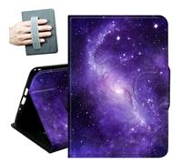 Case for Samsung Galaxy Tab A11+ Plus/A9+ Plus 11 Inch 2026/2024,with Hand Straps and Auto Wake/Sleep PU Leather Slim Multiple Angles Stand Smart Cover,Glitter Galaxy