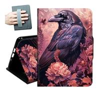Case for Samsung Galaxy Tab A11+ Plus/A9+ Plus 11 Inch 2026/2024,with Hand Straps and Auto Wake/Sleep PU Leather Slim Multiple Angles Stand Smart Cover,Eagles in The Sky