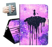 Case for Samsung Galaxy Tab A11+ Plus/A9+ Plus 11 Inch 2026/2024,with Hand Straps and Auto Wake/Sleep PU Leather Slim Multiple Angles Stand Smart Cover,Purple Glitter Girl