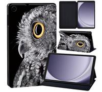 Case for Samsung Galaxy Tab A11+ Plus/ A9+ Plus 11 inch, Model (SM- X230/236B/X210/X216/X218), Leather Slim Protective Shell With Stand Flip Holster Tablet Cover (Wise Owl)