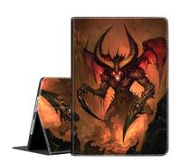 Case for Samsung Galaxy Tab A11+ Plus/A9+ Plus 5G 11 Inch 2025/2023 ，Slim Fit Foldable Standing Cover Case with Auto Sleep/Wake for Samsung A11+/A9+ 11 Inch 2025/2023, Angry Devil