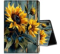 Case for Samsung Galaxy Tab A11 / Tab A9 8.7-Inch 2025/2023, Multi-Angle Viewing and Automatic Wake Up/Sleep Smart Case, Green Wood Sunflower