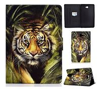 Case for Samsung Galaxy Tab A6 10.1'' 2016 Cover SM-T580/T585 Flip Wallet Folio Stand Case Smart Cover with Auto Sleep/Wake Function, for Galaxy Tab A 10.1 inch 2016 Tablet,Bush tiger
