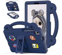 Case for Samsung Galaxy Tab A7 Lite 8.7 2021 t220/T225; Tab A 8.0 2019 T290/t295 Kids Friendly, Handle with Stand, Cute DIY Cartoon, EVA Foam Lightweight Shockproof Protective Tablet Cover, Navy