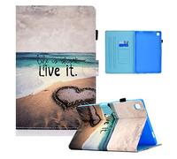 Case for Samsung Galaxy Tab A7 Lite 8.7 Inch 2021 Protective Case SM-T220/T225 Lightweight PU Leather Flip Folio Cover Case with Card Pocket Stand Function, for Galaxy Tab A7 Lite 8.7, Cute Pattern