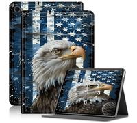 Case for Samsung Galaxy Tab A8 10.5, Adjustable Stand Galaxy Tab A8 Case, PU Leather Cover with Auto Sleep/Wake for Galaxy Tab A8 10.5 Inch 2022 SM-X200 X205 X207 Tablet Case, Blue flag hawk
