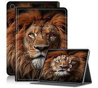 Case for Samsung Galaxy Tab A8 10.5, Adjustable Stand Galaxy Tab A8 Case, PU Leather Cover with Auto Sleep/Wake for Galaxy Tab A8 10.5 Inch 2022 SM-X200 X205 X207 Tablet Case, Brown lion
