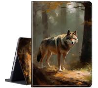 Case for Samsung Galaxy Tab A8 10.5 Inch 2022, JANENFNA Ultra Thin Lightweight Auto Sleep/Wake Smart Cover for Samsung Galaxy Tab A8 Tablet SM-X200/X205/X207, Autumn Wolf