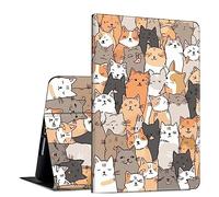 Case for Samsung Galaxy Tab A8 10.5 Inch 2022 PU Leather Slim Folio Lightweight Cover with Smart Auto Wake/Sleep Protective Case for Samsung A8 Tablet SM-X200 /SM-X205 /SM-X207,Funny Cute Cats