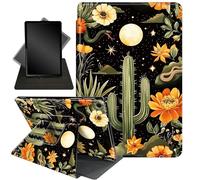 Case for Samsung Galaxy Tab A9 8.7-Inch 2023,360 Degree Rotating Stand Smart Protective Case for Galaxy Tab A9 8.7" SM-X110/X115/X117,Cactus Flowers and Snake