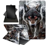 Case for Samsung Galaxy Tab A9 8.7-Inch 2023,360 Degree Rotating Stand Smart Protective Case for Galaxy Tab A9 8.7" SM-X110/X115/X117,Three Grey Wolves
