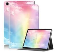 Case for Samsung Galaxy Tab A9 8.7 Inch 2023, Adjustable Stand Galaxy Tab A9 Case, PU Leather Cover with Auto Sleep/Wake Case for Galaxy Tablet A9 8.7 Inch (SM-X110/X115/X117), Rainbow