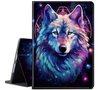 Case for Samsung Galaxy Tab A9 8.7 Inch 2023, JANENFNA Ultra Thin Lightweight Auto Sleep/Wake Smart Cover for Samsung Galaxy Tab A9 Tablet SM-X110/X115/X117, Cosmic Wolf