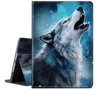 Case for Samsung Galaxy Tab A9 8.7 Inch 2023, JANENFNA Ultra Thin Lightweight Auto Sleep/Wake Smart Cover for Samsung Galaxy Tab A9 Tablet SM-X110/X115/X117, Roaring Wolf