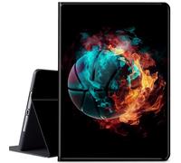 Case for Samsung Galaxy Tab A9 8.7 Inch 2023, JANENFNA Ultra Thin Lightweight Auto Sleep/Wake Smart Cover for Samsung Galaxy Tab A9 Tablet SM-X110/X115/X117, Fire Soccer