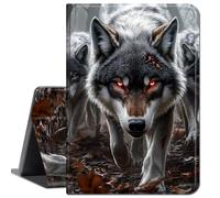 Case for Samsung Galaxy Tab A9 8.7-Inch 2023,Slim Soft Shockproof TPU Silicone Protective Back Shell Case for Samsung A9 Tablet 8.7",Three Grey Wolves