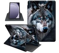 Case for Samsung Galaxy Tab A9 8.7 Inch 2023 Tablet Case, 360 Degree Rotating Folio Stand Smart Cover for Samsung Galaxy Tab A9 Tablet, Auto Sleep/Wake, Wolf's Gaze