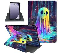 Case for Samsung Galaxy Tab A9 8.7 Inch 2023 Tablet Case, 360 Degree Rotating Folio Stand Smart Cover for Samsung Galaxy Tab A9 Tablet, Auto Sleep/Wake, Colorful Ghost