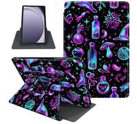 Case for Samsung Galaxy Tab A9+/A9 Plus 11 Inch 2023 Tablet Case, 360 Degree Rotating Folio Stand Smart Cover for Galaxy Tab A9+ Tablet SM-X210/X216/X218, Auto Sleep/Wake, Purple Witchy Item
