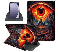 Case for Samsung Galaxy Tab A9+/A9 Plus 11 Inch 2023 Tablet Case, 360 Degree Rotating Folio Stand Smart Cover for Galaxy Tab A9+ Tablet SM-X210/X216/X218, Auto Sleep/Wake, Red Eye