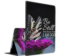 Case for Samsung Galaxy Tab A9 Plus 11-Inch 2023, Multi-Angle Smart Stand Cover Auto Sleep/Wake for Galaxy Tab A9+ SM-X210/SM-X216/SM-X218，Butterfly Psalm 46-10