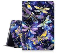 Case for Samsung Galaxy Tab A9 Plus/A9+ 11 Inch 2023 Tablet Case,Slim Multi-Angles Viewing Folio Stand Cover for Model SM-X210/X216/X218,Auto Wake/Sleep-Dragonflies with Glowing Wings