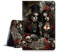 Case for Samsung Galaxy Tab A9 Plus/A9+ 11 Inch 2023 Tablet Case,Slim Multi-Angles Viewing Folio Stand Cover for Model SM-X210/X216/X218,Auto Wake/Sleep-Grim Reaper with Day of The Dead