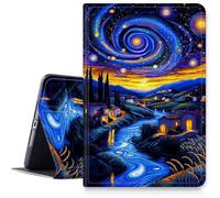 Case for Samsung Galaxy Tab A9 Plus/A9+ 11 Inch 2023 Tablet Case,Slim Multi-Angles Viewing Folio Stand Cover for Model SM-X210/X216/X218,Auto Wake/Sleep-Starry Night Village Field