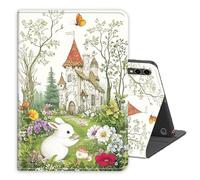 Case for Samsung Galaxy Tab A9 Plus/A9+11 Inch 2024,PU Leather Folio Multi-Angle Stand Cover w/Auto Wake/Sleep,Streaming & Typing for Samsung Tablet Sase,Enchanted Castle