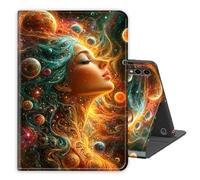Case for Samsung Galaxy Tab A9 Plus/A9+11 Inch 2024,PU Leather Folio Multi-Angle Stand Cover w/Auto Wake/Sleep,Streaming & Typing for Samsung Tablet Sase,Cosmic Dream