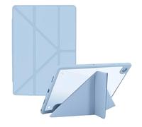 Case for Samsung Galaxy Tab S10 FE 10.9 inch 2025 / S9 FE 5G 10.9'' / S9 11 inch 2023,Origami Design with 5 Adjustment Positions, Clear Transparent Back Acrylic Cover