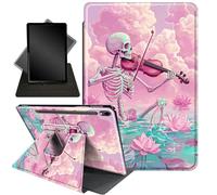 Case for Samsung Galaxy Tab S10 FE/ S9 FE 5G 10.9 Inch/Tab S9 11 Inch,360 Degree Rotating Stand Smart Protective Case for Galaxy Tab S9 11'', Guitar and Lotus