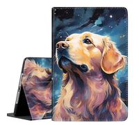 Case for Samsung Galaxy Tab S10 Lite/ S10 FE 2025/ S9 FE 10.9 Inch/ S9 11 Inch 2023, Multi-Angle Stand Smart Protective Cover, Shockproof Case Auto Sleep/Wake, Golden Retriever Dog