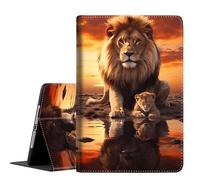 Case for Samsung Galaxy Tab S10 Lite/ S10 FE 2025/ S9 FE 10.9 Inch/ S9 11 Inch 2023, Slim Folding Stand Cover with Auto Wake/Sleep for Galaxy Tab S10 Lite, Lion