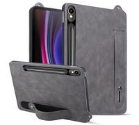 Case for Samsung Galaxy Tab S10 Lite/ S10 FE 2025/ S9 FE 10.9 Inch/ S9 11 Inch 2023 Soft Wrist Strap Design Shockproof with S-Pen Holder Official PU Leather Slim Fit Cover - Grey
