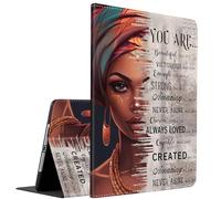 Case for Samsung Galaxy Tab S10 Lite/ S10 FE/ S9 FE 5G 10.9 Inch/Tab S9 11 Inch, Multi-Angle Smart Stand Cover Auto Sleep/Wake for Galaxy S10 Lite ，African American Black Girl Quotes