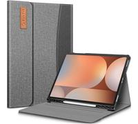 FINTIE Case for Samsung Galaxy Tab S10 Plus 2024/ S9 FE Plus 5G 12.4 Inch 2023 with Built-in S Pen Holder, Multiple Angle Portfolio Business Cover with Pocket Auto Sleep/Wake, Gray