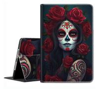 Case for Samsung Galaxy Tab S10 Plus 2024/ S9 Plus/ S9 FE Plus 5G 12.4 Inch 2023 - Slim Fit Standing Cover with Auto Sleep/Wake for Galaxy Tablet S10+ 12.4 Inch ，Colorful Day of The Dead Women
